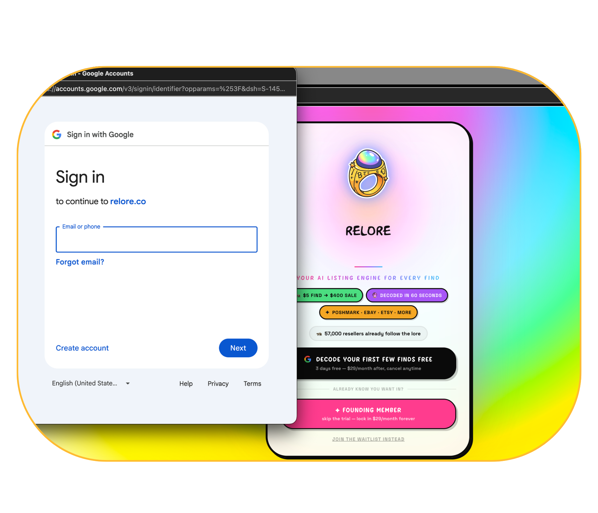 Choose your Google account